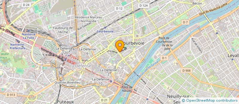 localisation de l'entreprise MONSIEUR ELVINS FONSECA DIAS MONTEIRO VICENTE à COURBEVOIE