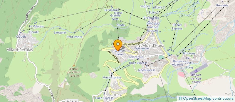 localisation de l'entreprise MONSIEUR ELVIO GAYDOU  HUEZ