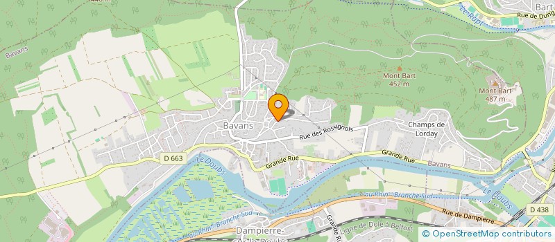 localisation de l'entreprise MONSIEUR ELVIR BESIC  BAVANS