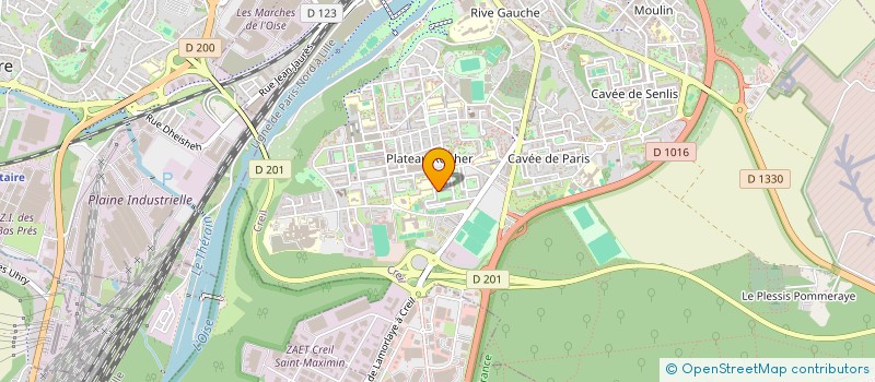 localisation de l'entreprise MONSIEUR ELVIR GURGUSHKA  CREIL