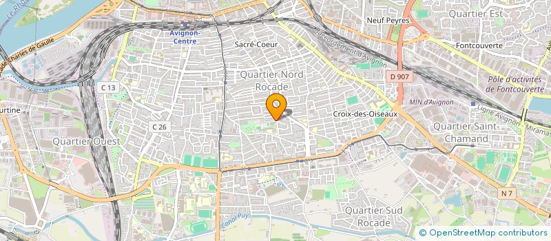 localisation de l'entreprise MONSIEUR ELVIS AKILOCHO  AVIGNON