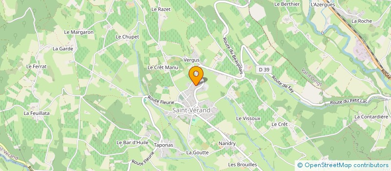 localisation de l'entreprise MONSIEUR ELVIS BARRAUD  SAINT-VERAND