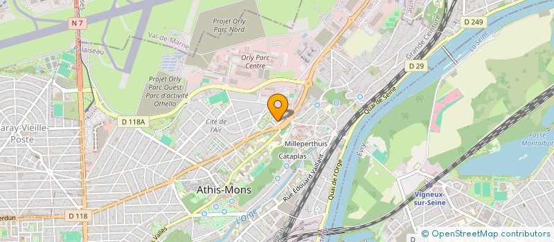 localisation de l'entreprise MONSIEUR ELVIS DELMOTTE  ATHIS-MONS