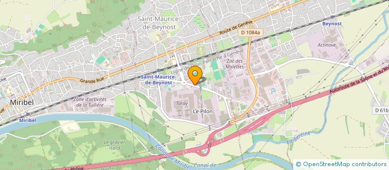 localisation de l'entreprise MONSIEUR ELVIS DUSHKU  SAINT-MAURICE-DE-BEYNOST