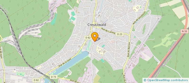 localisation de l'entreprise MONSIEUR ELVIS EMINI  CREUTZWALD