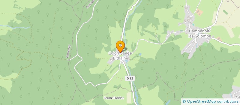 localisation de l'entreprise MONSIEUR ELVIS FERREIRA  DAMBENOIT-LES-COLOMBE