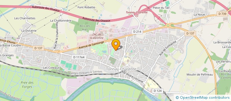 localisation de l'entreprise MONSIEUR ELVIS JULIEN  TONNAY-CHARENTE