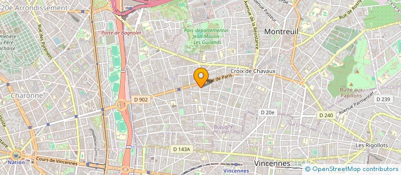localisation de l'entreprise MONSIEUR ELVIS-LATHSON OUREGA à MONTREUIL