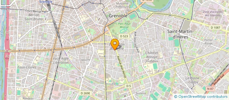 localisation de l'entreprise MONSIEUR ELVIS LOURENCO  GRENOBLE
