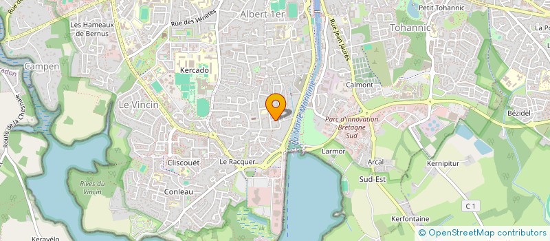 localisation de l'entreprise MONSIEUR ELVIS NICOLAS  ERDEVEN