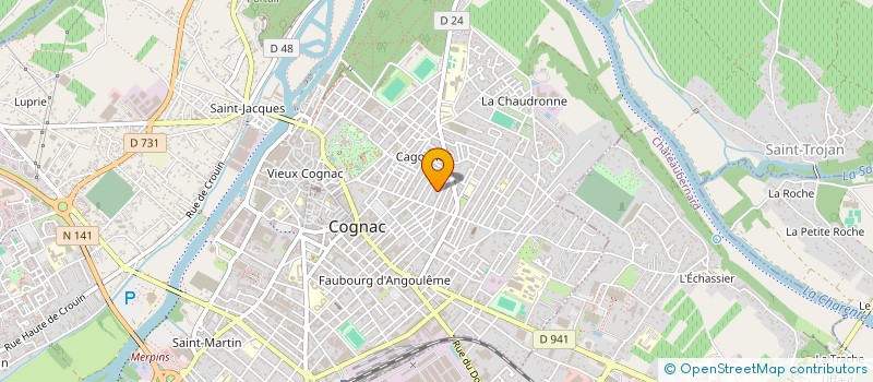 localisation de l'entreprise MONSIEUR ELVIS PIERDON à COGNAC