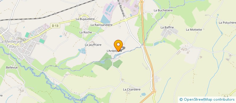 localisation de l'entreprise MONSIEUR ELVIS WITTER  LA MEILLERAIE-TILLAY