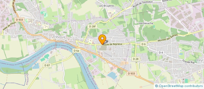 localisation de l'entreprise MONSIEUR ELVYN MALINGE  TREVOUX