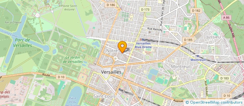 localisation de l'entreprise MONSIEUR ELWIN CHARPENTIER à VERSAILLES