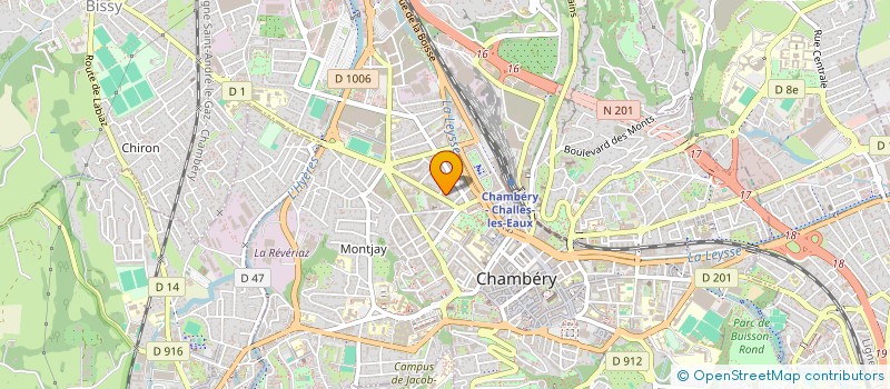 localisation de l'entreprise MONSIEUR ELWIN PERCHET  CHAMBERY