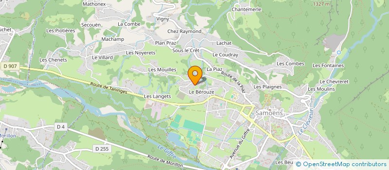 localisation de l'entreprise MONSIEUR ELWYN GUNERATNE BRYER  SAMOENS