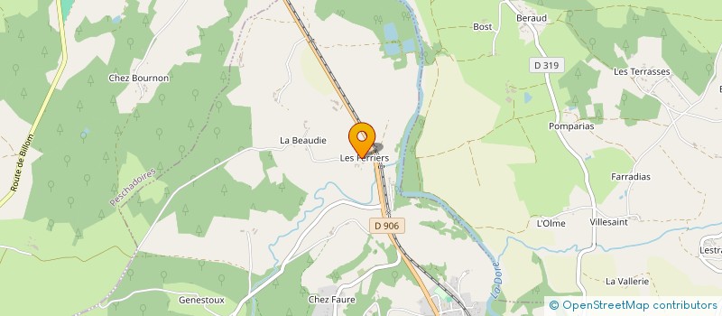 localisation de l'entreprise MONSIEUR ELY BARBAT  NERONDE-SUR-DORE