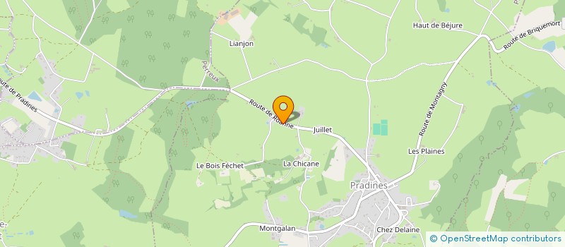 localisation de l'entreprise MONSIEUR ELYAS DOUSS  PRADINES