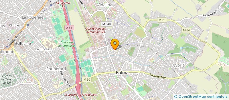 localisation de l'entreprise MONSIEUR ELYAS RAJJAF  BALMA