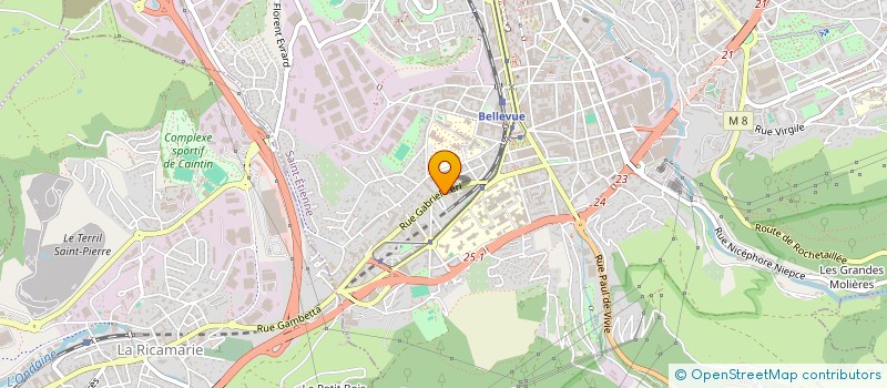 localisation de l'entreprise MONSIEUR ELYES GHELAL  SAINT-ETIENNE