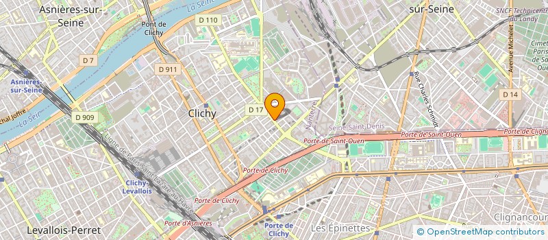 localisation de l'entreprise MONSIEUR ELYES GHEYOUCHE à CLICHY