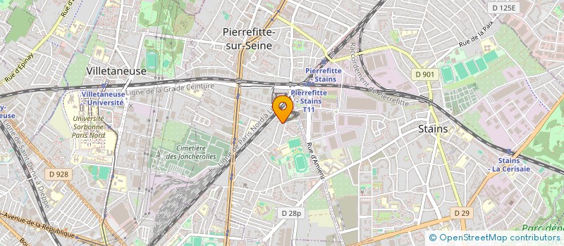 localisation de l'entreprise MONSIEUR ELYES GHODHBENE à PIERREFITTE-SUR-SEINE