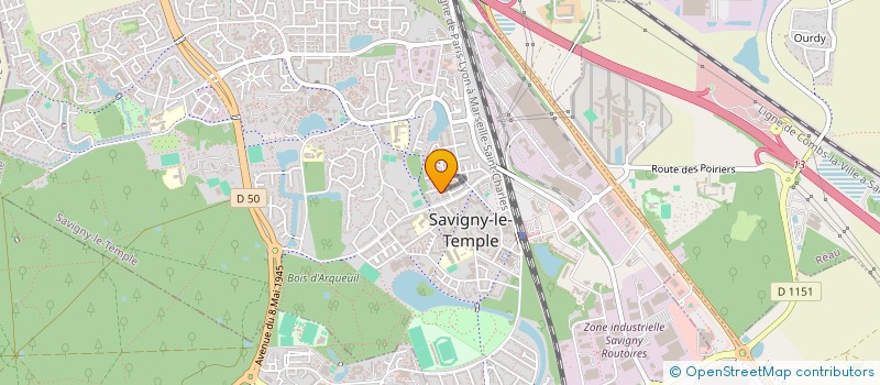 localisation de l'entreprise MONSIEUR ELYES OUGHLICI  SAVIGNY-LE-TEMPLE