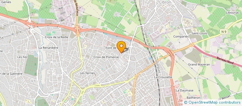 localisation de l'entreprise MONSIEUR ELYESS JULLIAN  BEZIERS