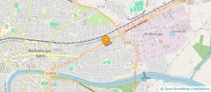 localisation de l'entreprise MONSIEUR ELYESS MECHTEMEL BELKADI  ROMANS-SUR-ISERE