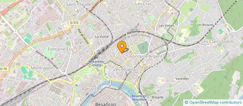 localisation de l'entreprise MONSIEUR ELYO BURKHARD  BESANCON