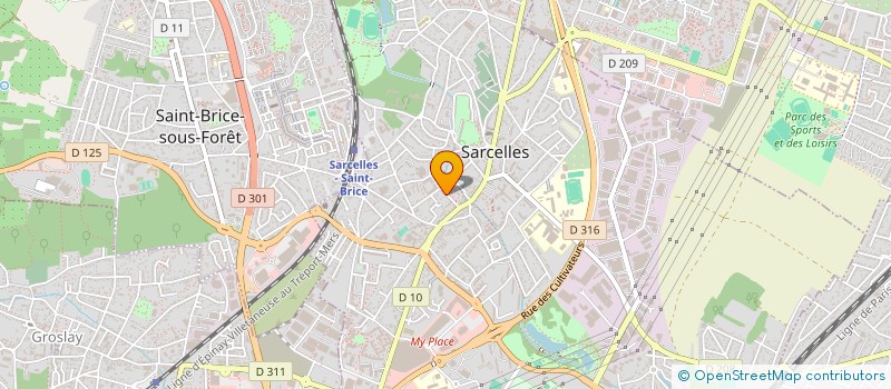 localisation de l'entreprise MONSIEUR ELYOT BENAIS  SARCELLES