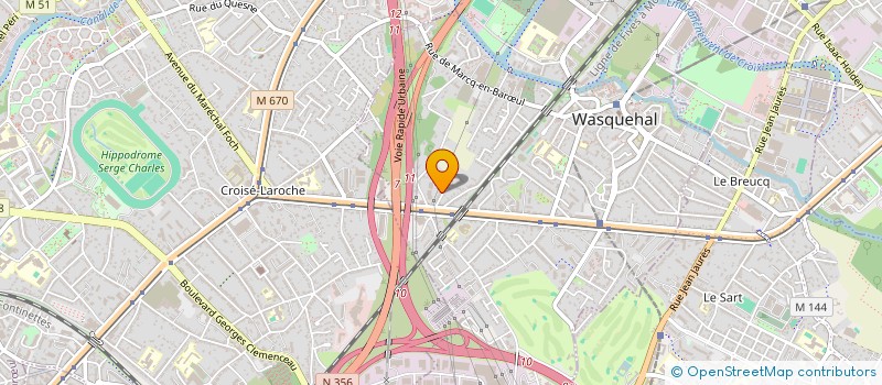 localisation de l'entreprise MONSIEUR ELYOT LASNE  WASQUEHAL