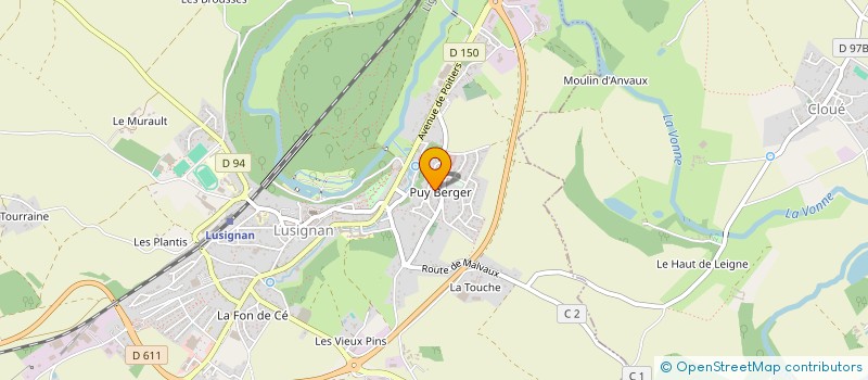 localisation de l'entreprise MONSIEUR ELYSEE BAULOUET à LUSIGNAN