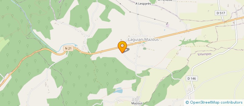 localisation de l'entreprise MONSIEUR ELYSEE LASSUS  BAZUGUES