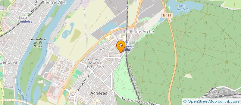 localisation de l'entreprise MONSIEUR EMADE NOUA  ACHERES