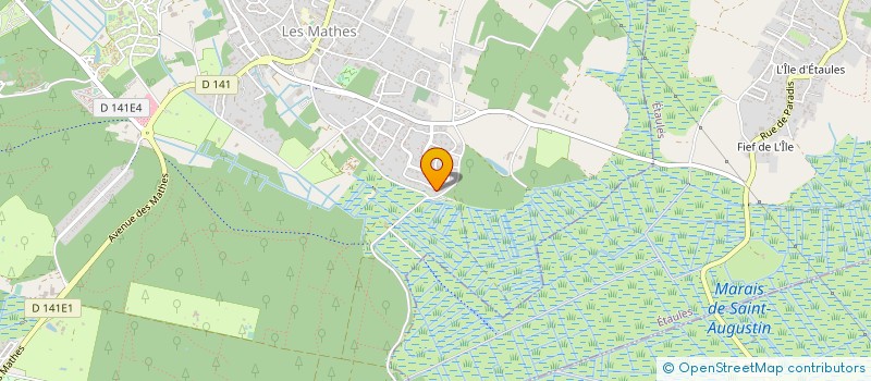 localisation de l'entreprise MONSIEUR EMAMNUEL HAUTIER  LES MATHES