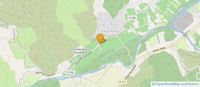 localisation de l'entreprise MONSIEUR EMANUEL AUSSET à SAINT-ALBAN-AURIOLLES