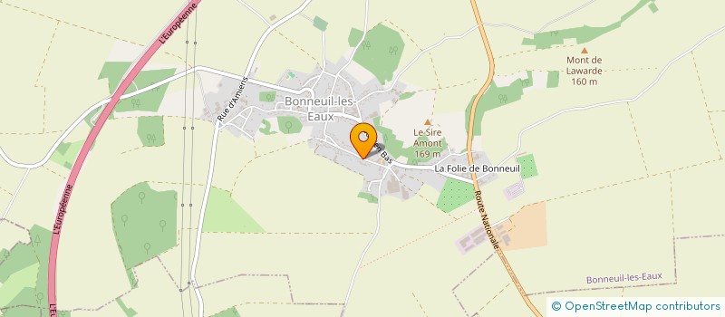 localisation de l'entreprise MONSIEUR EMANUEL BELLET  BONNEUIL-LES-EAUX