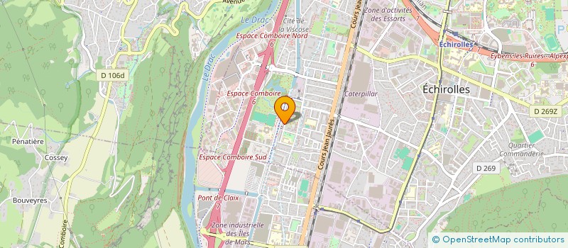 localisation de l'entreprise MONSIEUR EMANUEL-DARIUS JURCA  ECHIROLLES