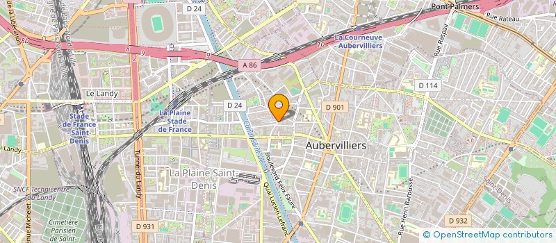 localisation de l'entreprise MONSIEUR EMANUEL DIJOU  AUBERVILLIERS