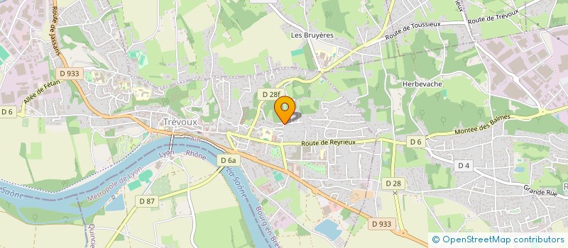 localisation de l'entreprise MONSIEUR EMANUEL HAUTIN  TREVOUX