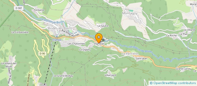 localisation de l'entreprise MONSIEUR EMANUELE CORNO à COURCHEVEL