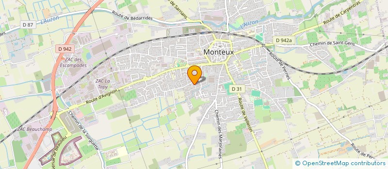 localisation de l'entreprise MONSIEUR EMANUELE FRONTE à MONTEUX