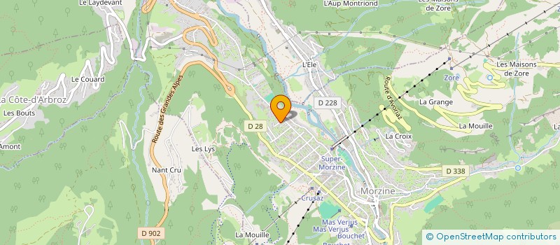 localisation de l'entreprise MONSIEUR EMANUELE ZINI  MORZINE