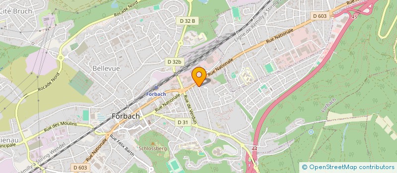 localisation de l'entreprise MONSIEUR EMANUELLE RUGGERI  FORBACH