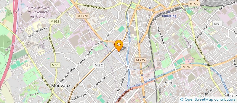 localisation de l'entreprise MONSIEUR EMERIC ALMOSNINO  TOURCOING