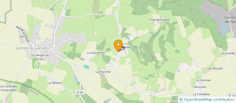 localisation de l'entreprise MONSIEUR EMERIC BARET  GESNES-LE-GANDELIN