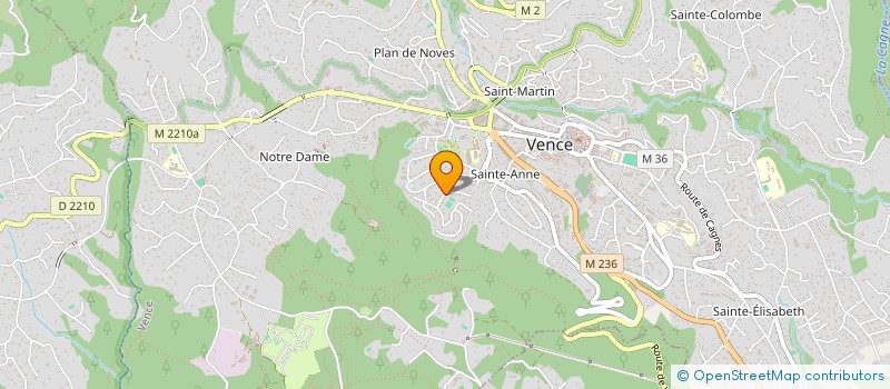 localisation de l'entreprise MONSIEUR EMERIC BAZIN à VENCE