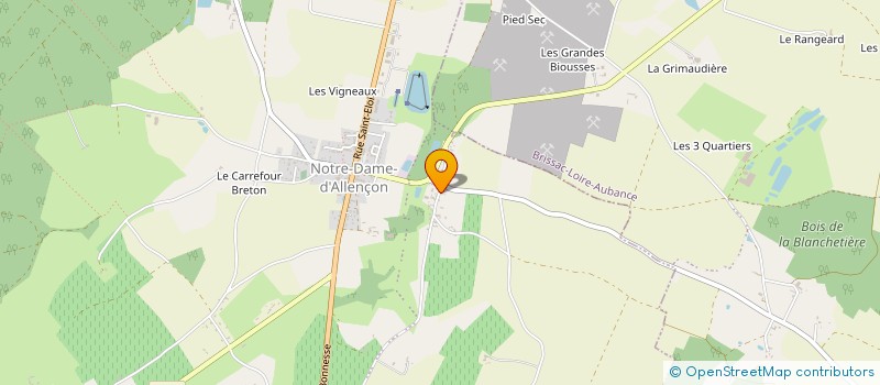 localisation de l'entreprise MONSIEUR EMERIC BLANCHARD  TERRANJOU