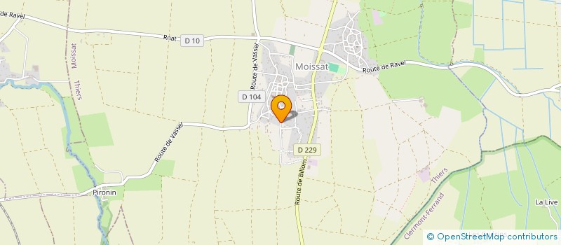localisation de l'entreprise MONSIEUR EMERIC BORDEL à MOISSAT